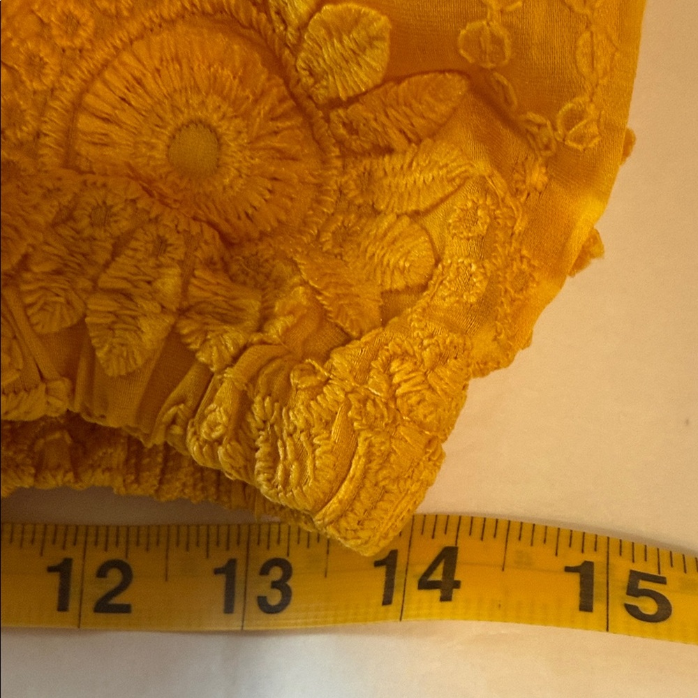 Golden Sunflower Embroidered Blouse - Picture 9 of 9